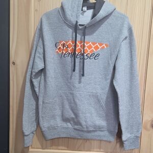 Fruit of the Loom Gray and Orange Hoodie